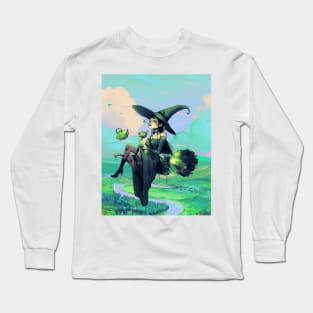 Green Field Witch Long Sleeve T-Shirt